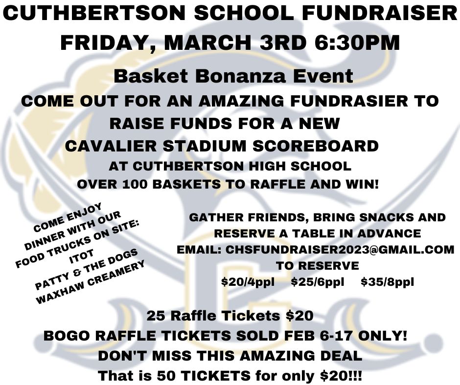 Image that describes the basket bonanza event. 